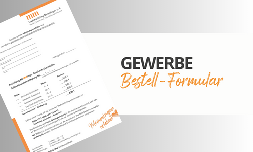 Bestell-Formular Gewerbekunden