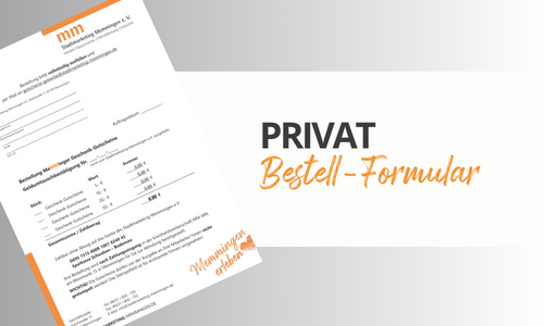 Bestell-Formular Privatkunden