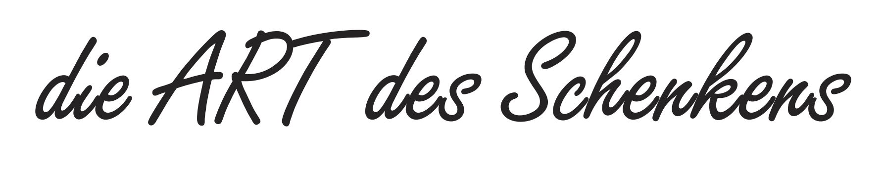Die Art des Schenkens